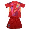 Conjunto (Camiseta+Pantalón Corto) Portero Italia Euro 2024 Roja - Niño